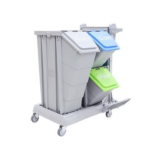 靈動型分類收納系統(tǒng)清潔車 配工具袋、1個(gè)50公升分類箱、2個(gè)25公升分類箱 JD T3100